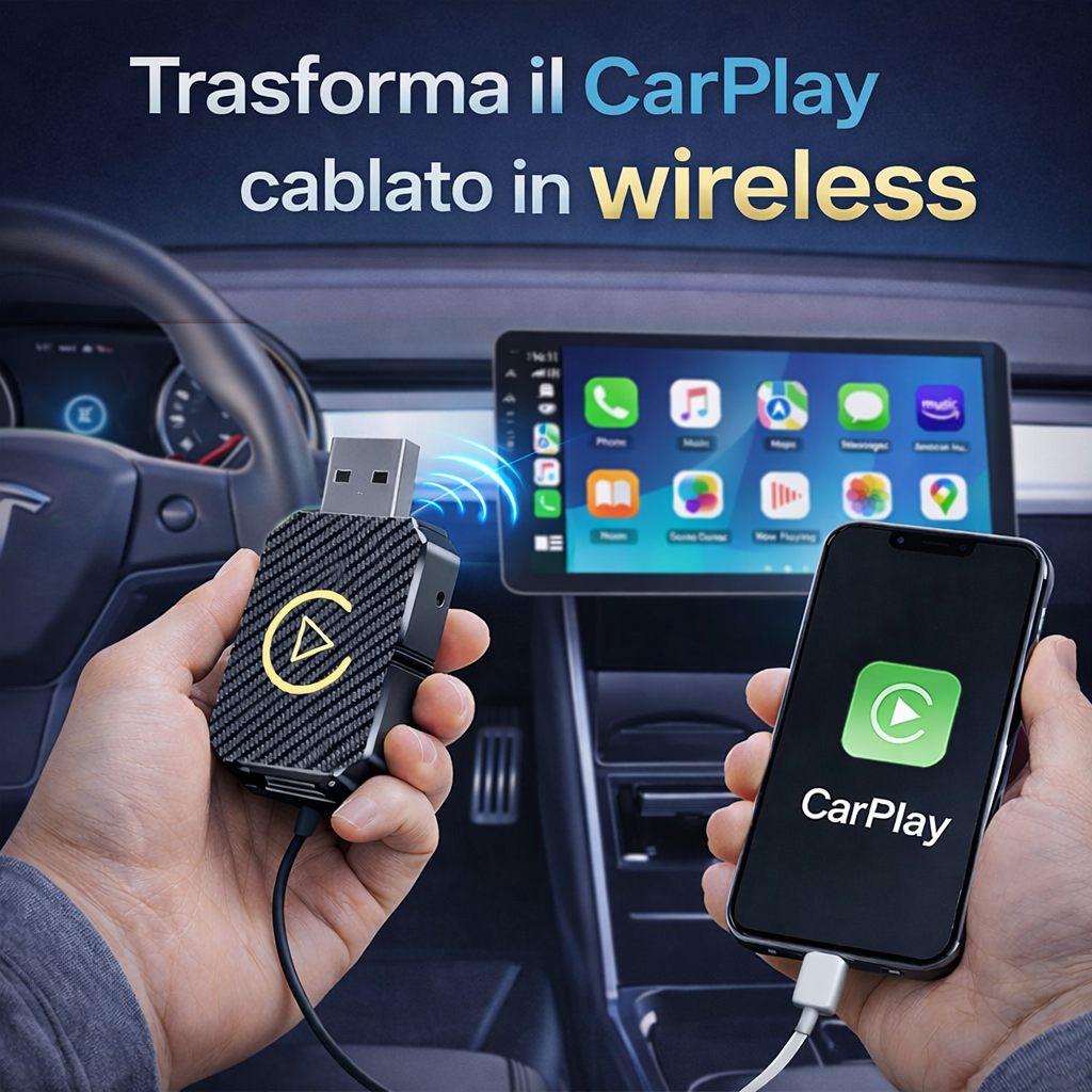 Elimina tutti i cavi dalla tua auto in pochi secondi